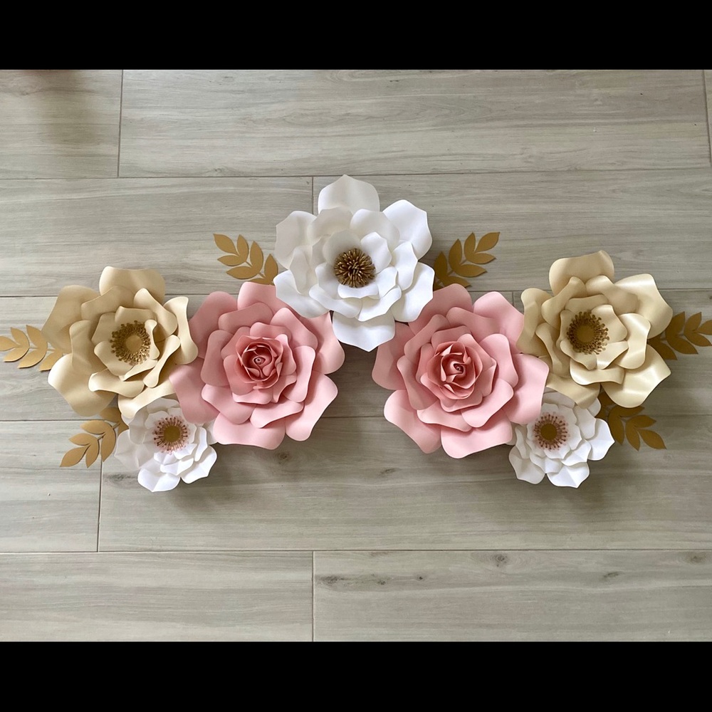 Paper Flower Wall Decor